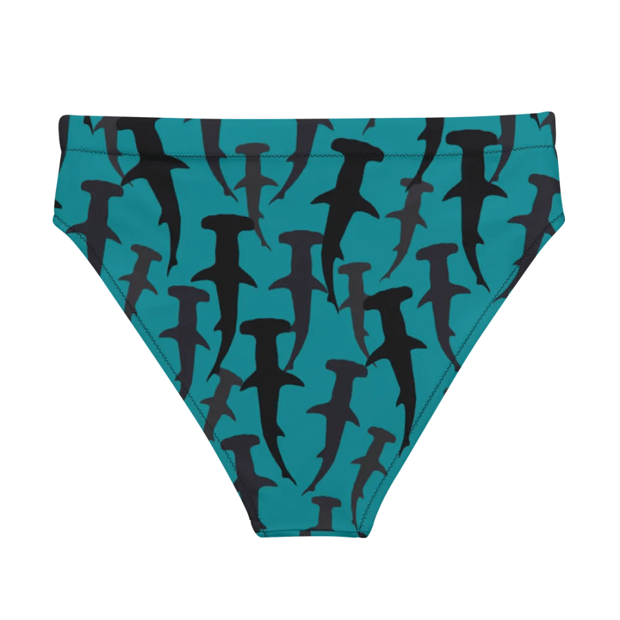 Hammerhead Sharks - Mid Ocean - Recycled Polyester - High Waisted Bikini Bottom product image (2)