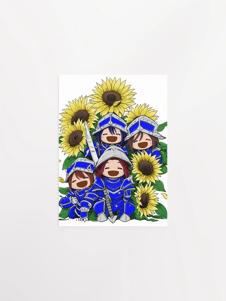 Colored Sunflower Army Print product image (1)