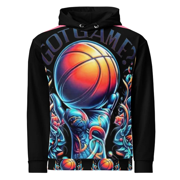 GOT GAME HOODIE PINK & BLACK product image (1)