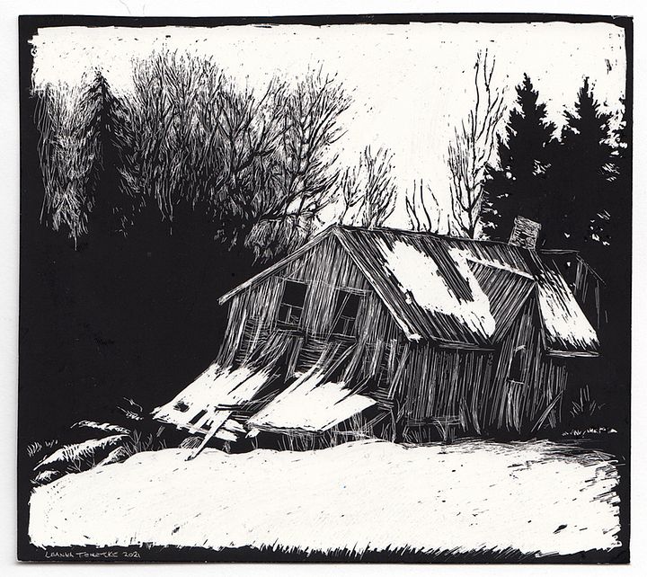 Original Scratchboard - Burden product image (1)