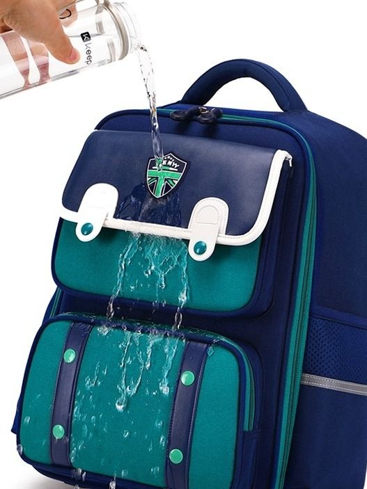 Student Schoolbag Spine Protection Burden Alleviation Backpack Water Repellent VIA Onlineshop product image (4)