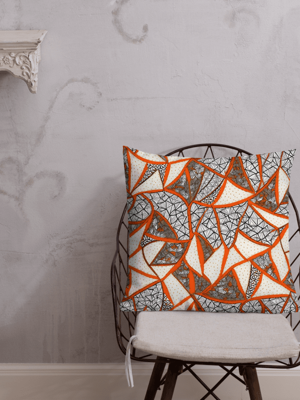 Mesmerizing Triangles Painted Premium Accent Pillow product image (3)