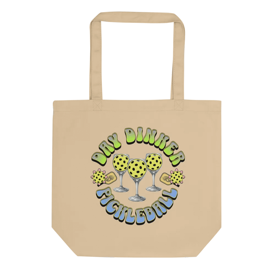 Day Dinker Pickleball Wine Tote Bag product image (1)