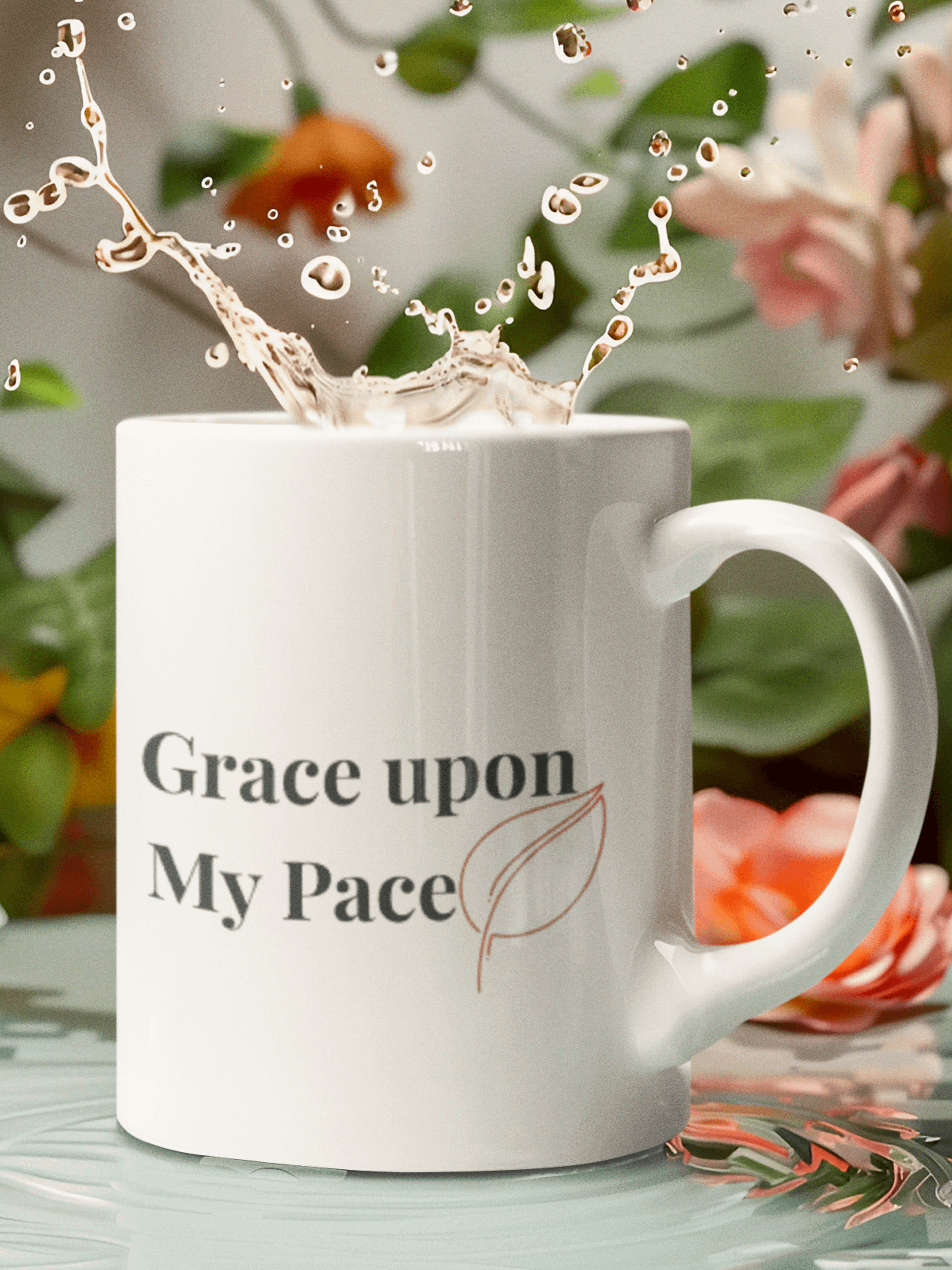 Grace Upon My Pace Mug | Christian Slow Living Gifts | Mindfulness Coffee Cup product image (1)