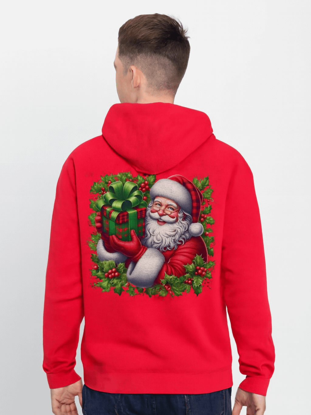 Jolly Santa Surprise Premium Hoodie product image (1)
