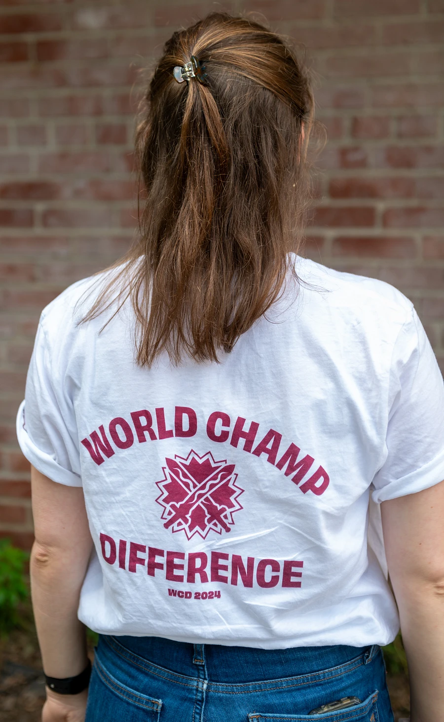 WolfeyVGC World Champ White Shirt - Maroon product image (2)