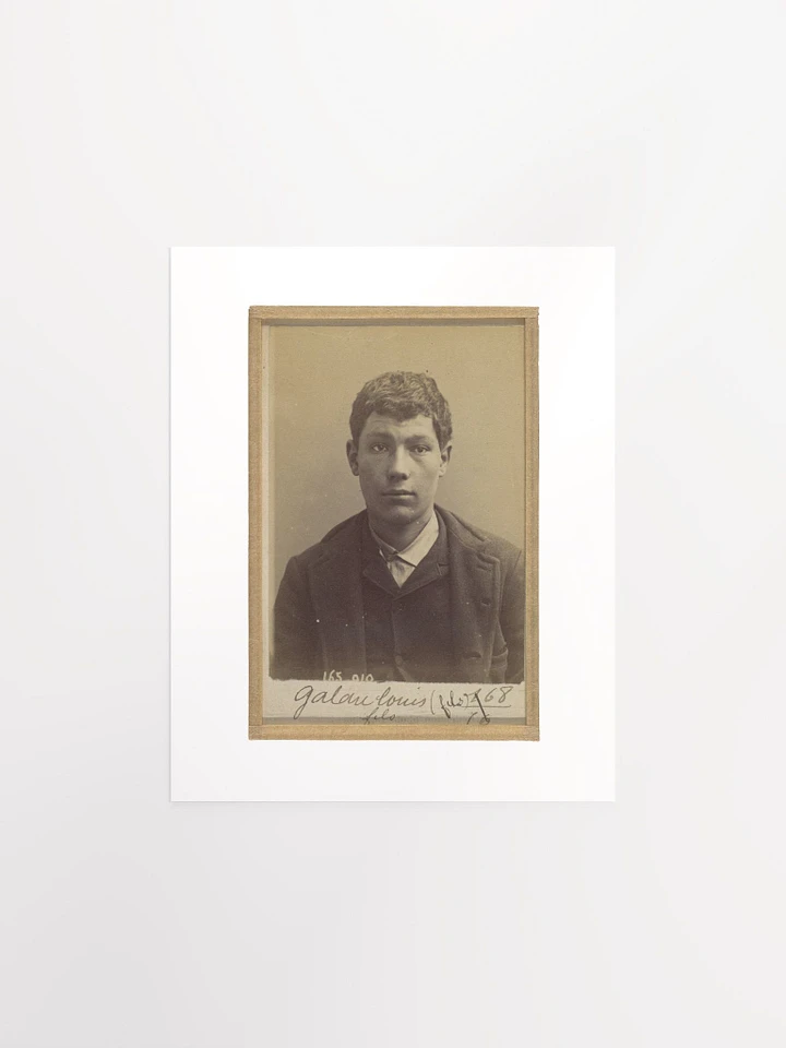Charles Galau Mugshot By Alphonse Bertillon (1891) - Print product image (1)