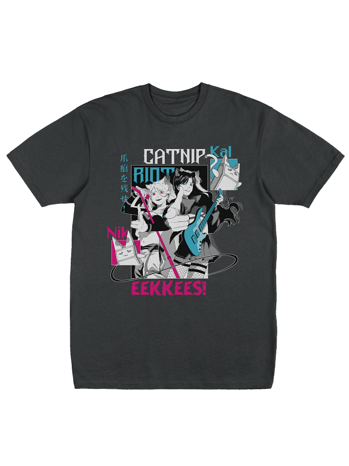 "CATNIP RIOT" Heavyweight Tee [BLACK VARIANT] product image (1)