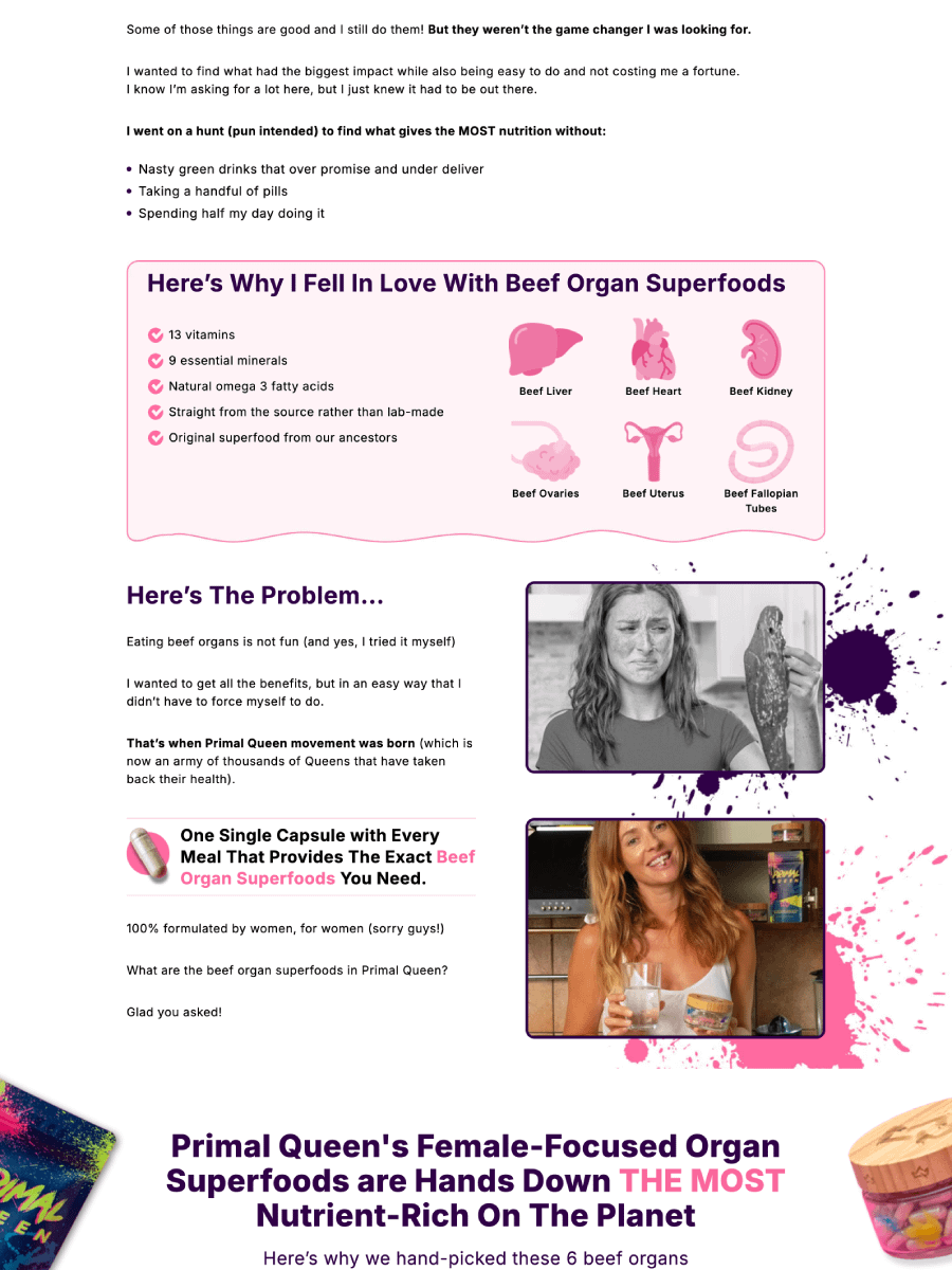Primal Queen - Replo Landing Page Template product image (2)