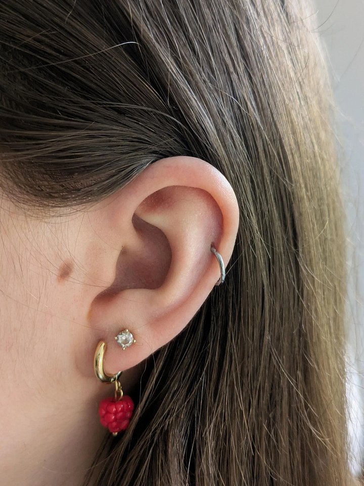 Raspberry Charm Earrings product image (2)