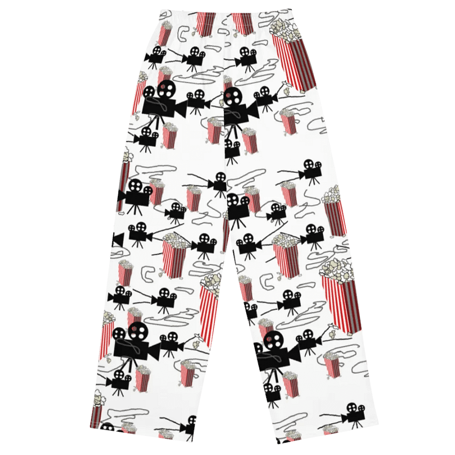 Movie Reels and Popcorn Wideleg Pants product image (8)