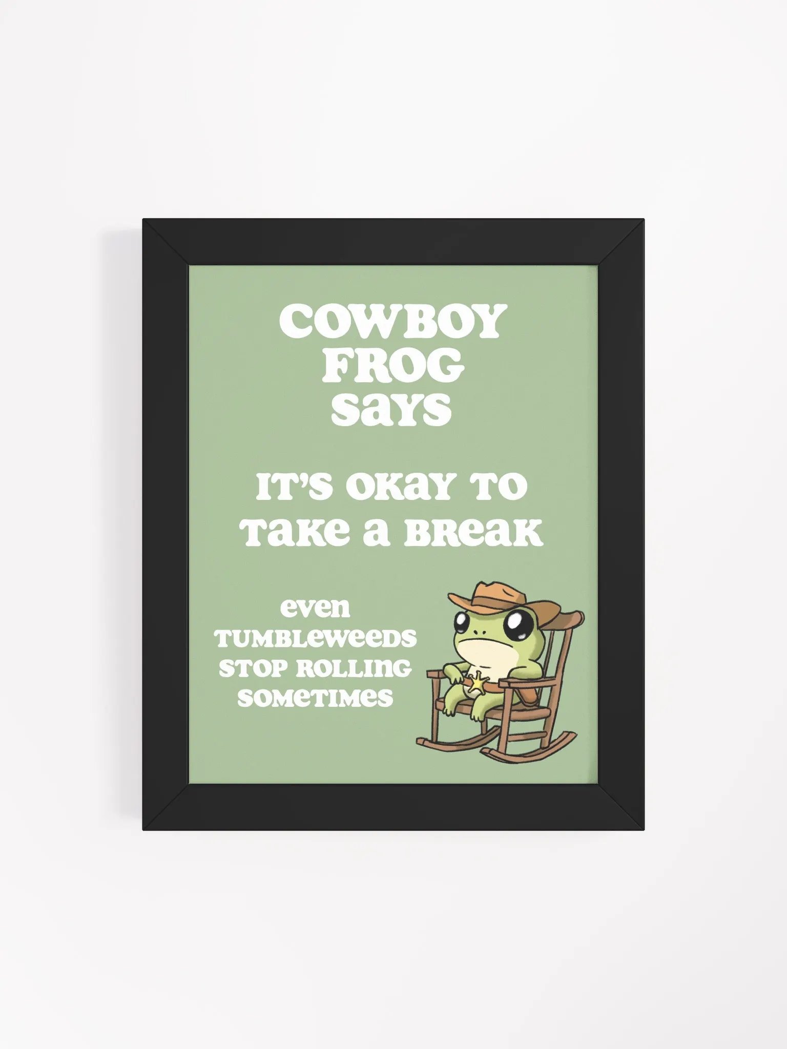 Cowboy Frog - Tumbleweeds Poster product image (2)
