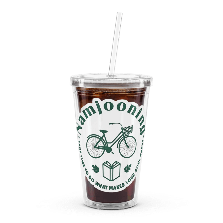 Namjooning Sticker Double Wall Clear Plastic Tumbler product image (7)