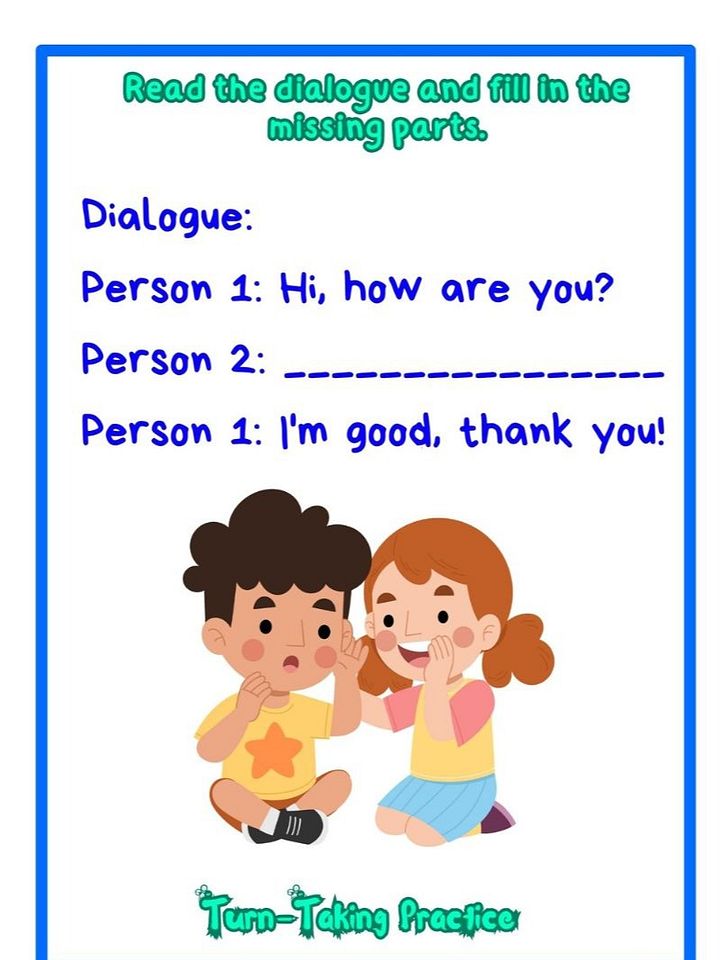 Printable Social Communication Worksheets Part 1 product image (2)