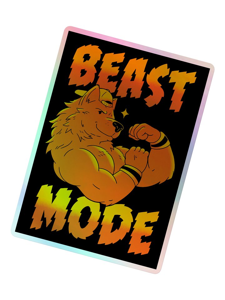 BEAST MODE Holographic Sticker product image (2)