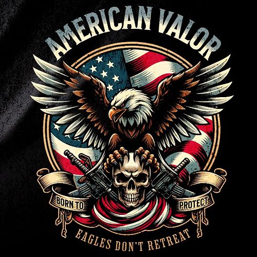 American Warrior Eagle 
 
The durable ring-spun cotton tee with a bold bald eagle and American flag design perfectly showcase...