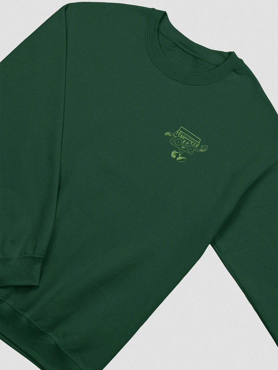 Mixie Embroidered Sweatshirt // Green product image (2)