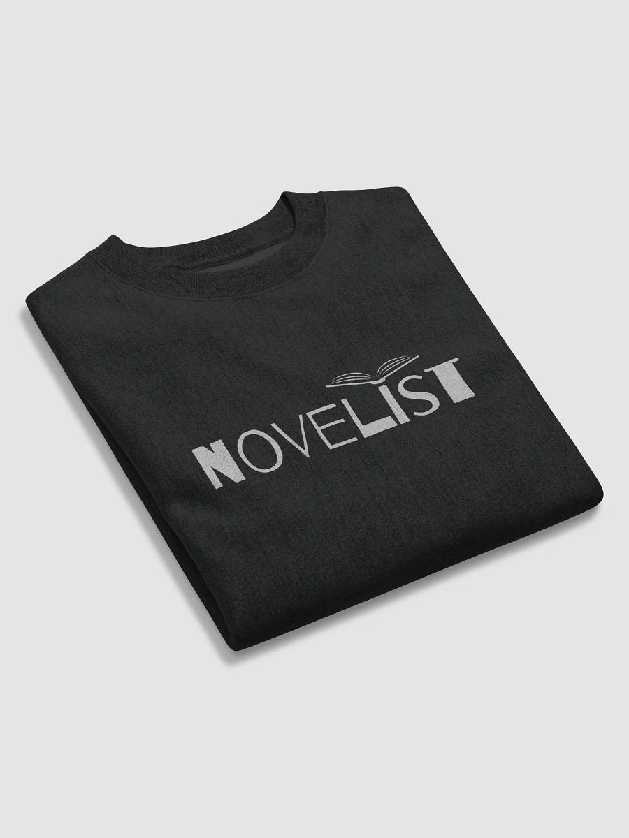 Novelist Silver Text Black Sweatshirt product image (5)