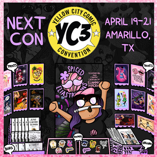 Next weekend I will be in Amarillo, Texas for Yellow City Comic Con! I’m so excited to return and share my comics and illustr...