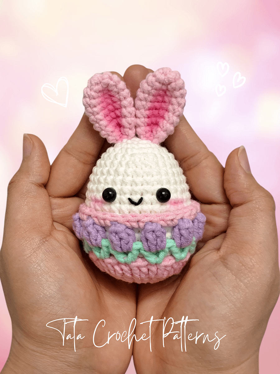 (8 in 1) Crochet Pattern - Super Cute Easter Bunny Eggs Amigurumi product image (10)
