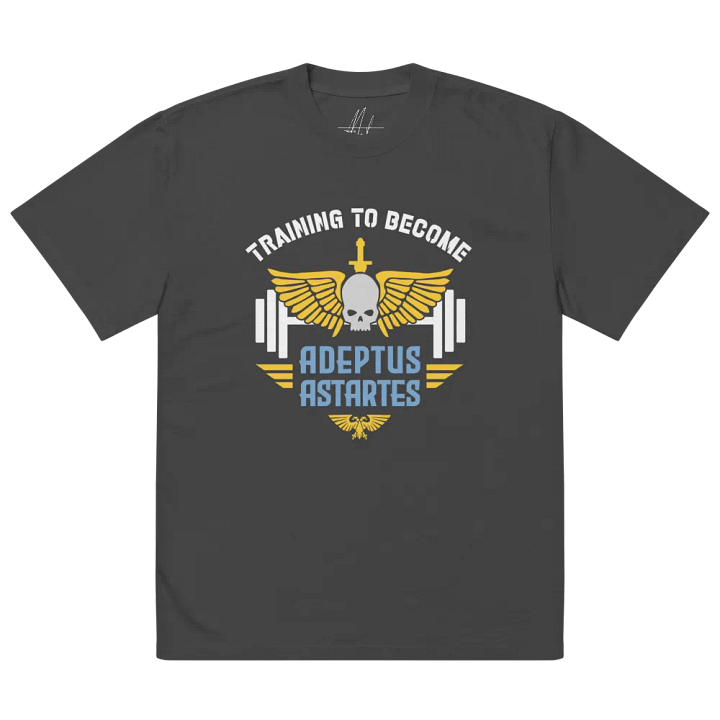 Training to Become Adeptus Astartes Oversized Unisex Gym T-Shirt | Warhammer 40K Inspired product image (2)