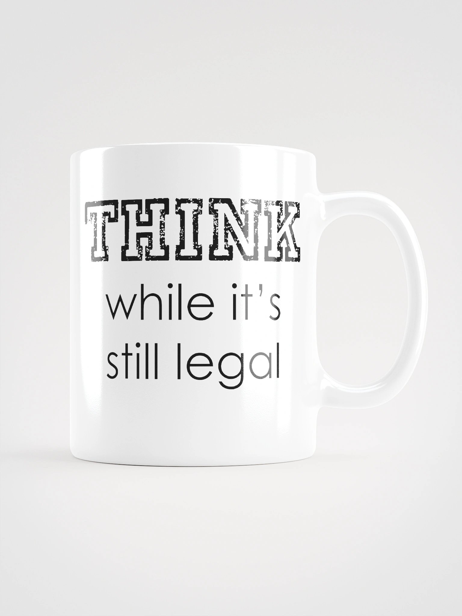 THINK glossy mug product image (2)