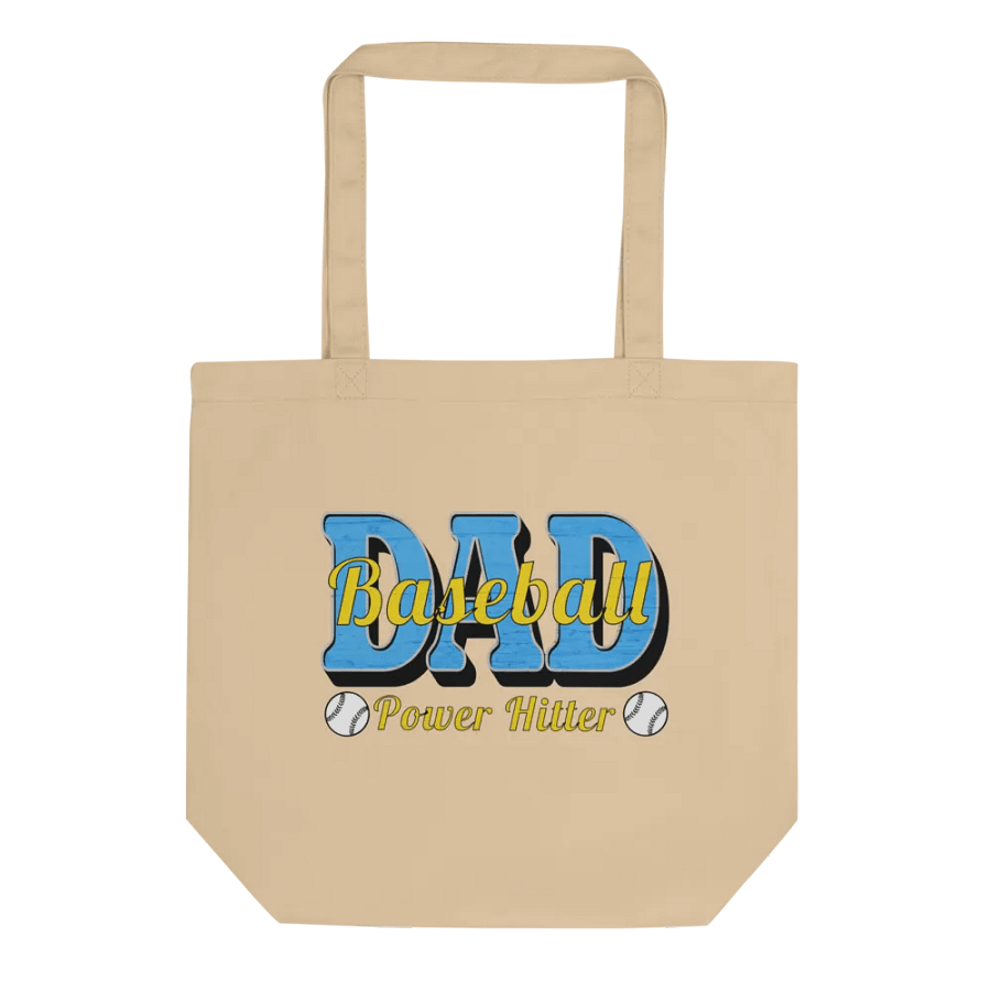 Dad Baseball Power Hitter Eco-friendly Tote product image (1)
