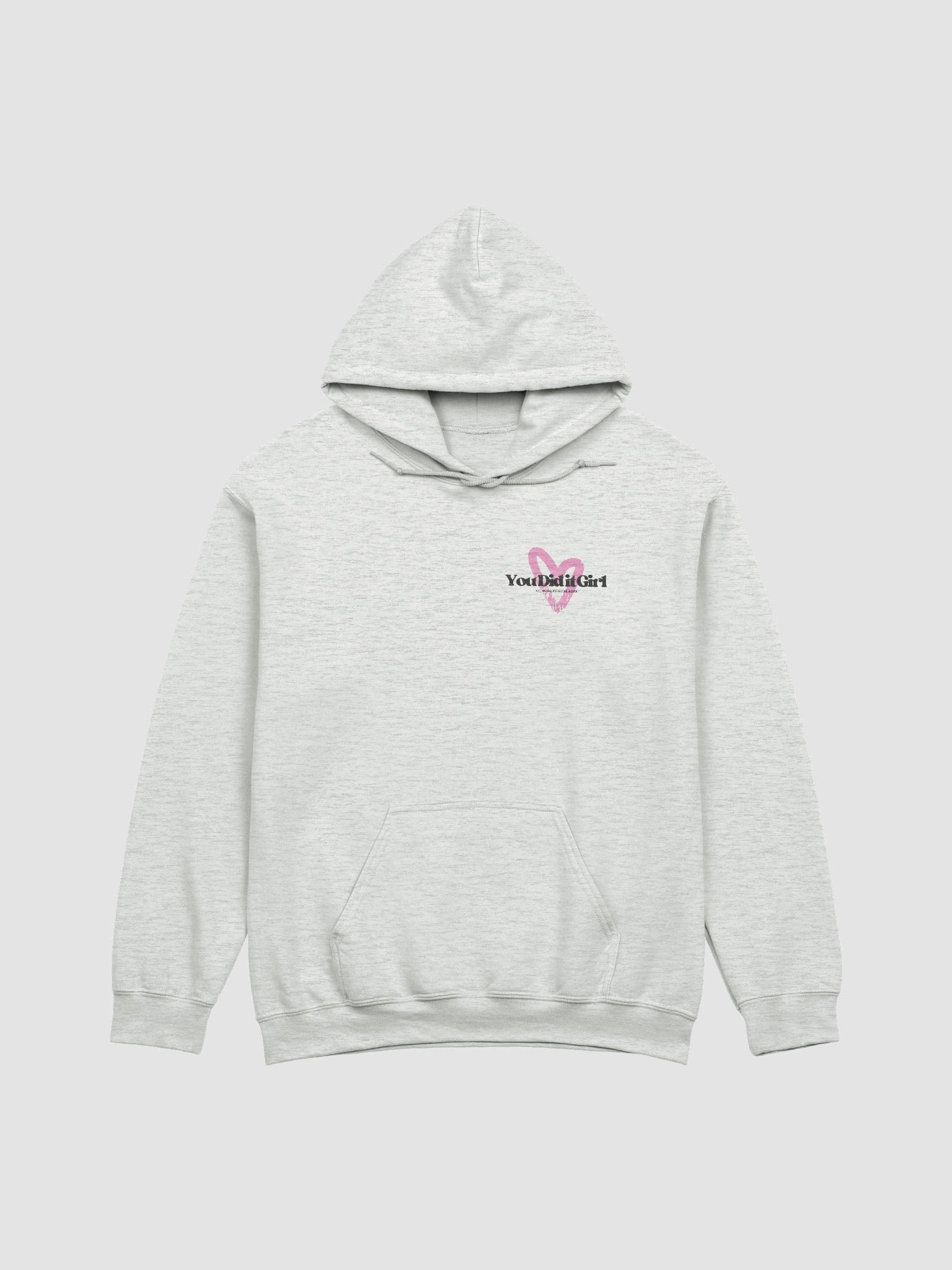 You Did it Girl Heart Hoodie - Black/Pink/Grey product image (1)