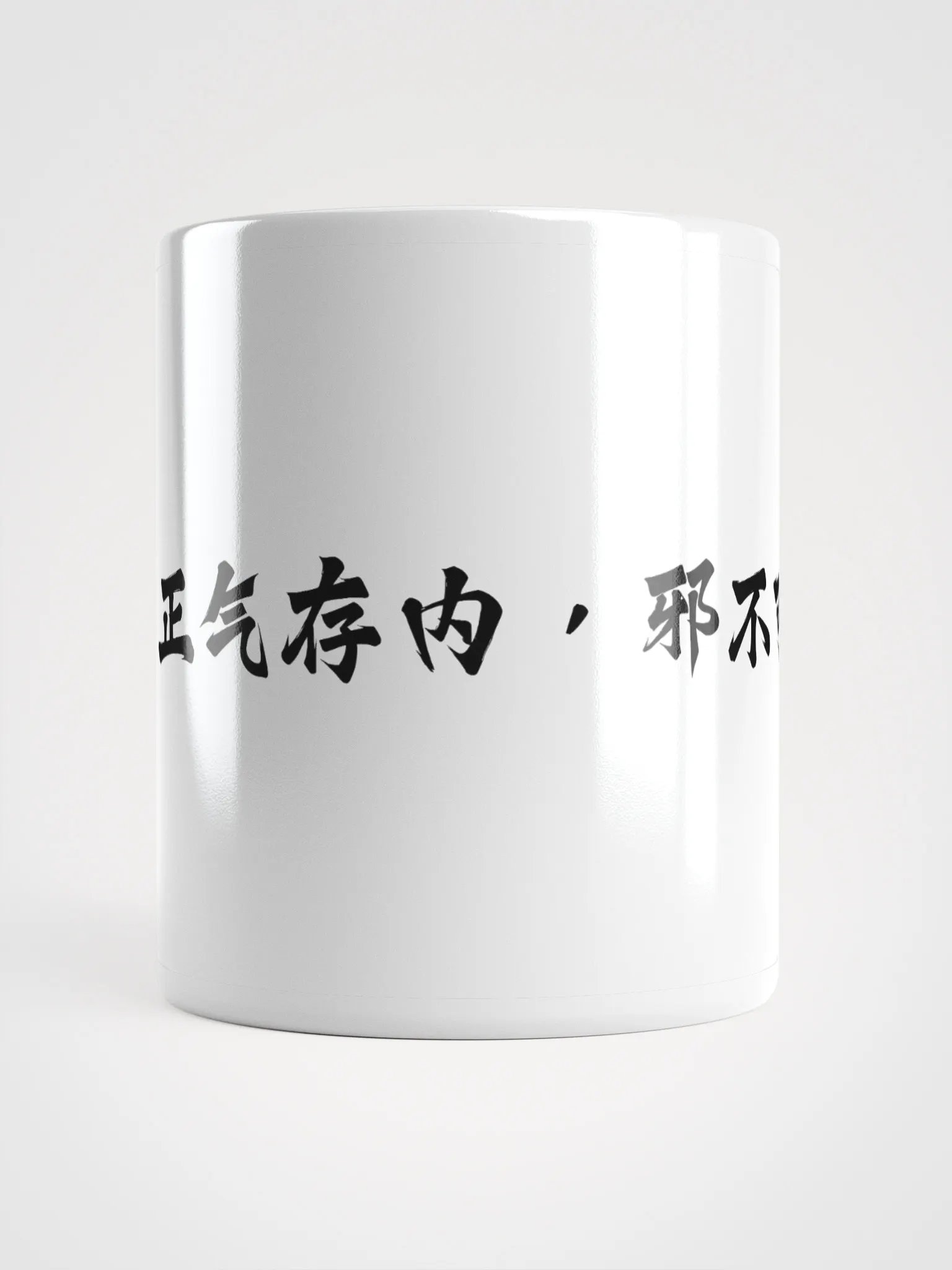 中医文化陶瓷杯 - 白色 - 正气存内，‌邪不可干 product image (5)