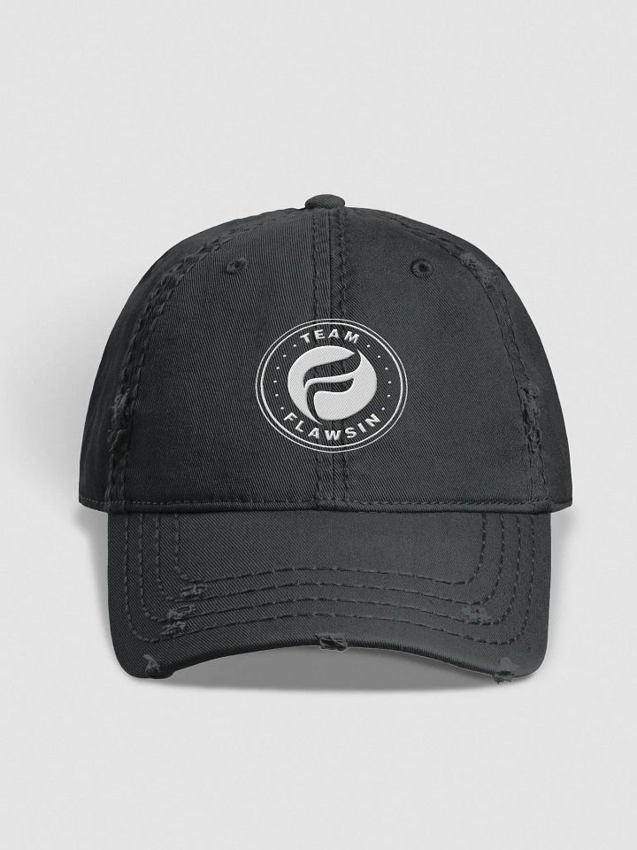 Team Flawsin Otto Distressed Dad Hat product image (1)