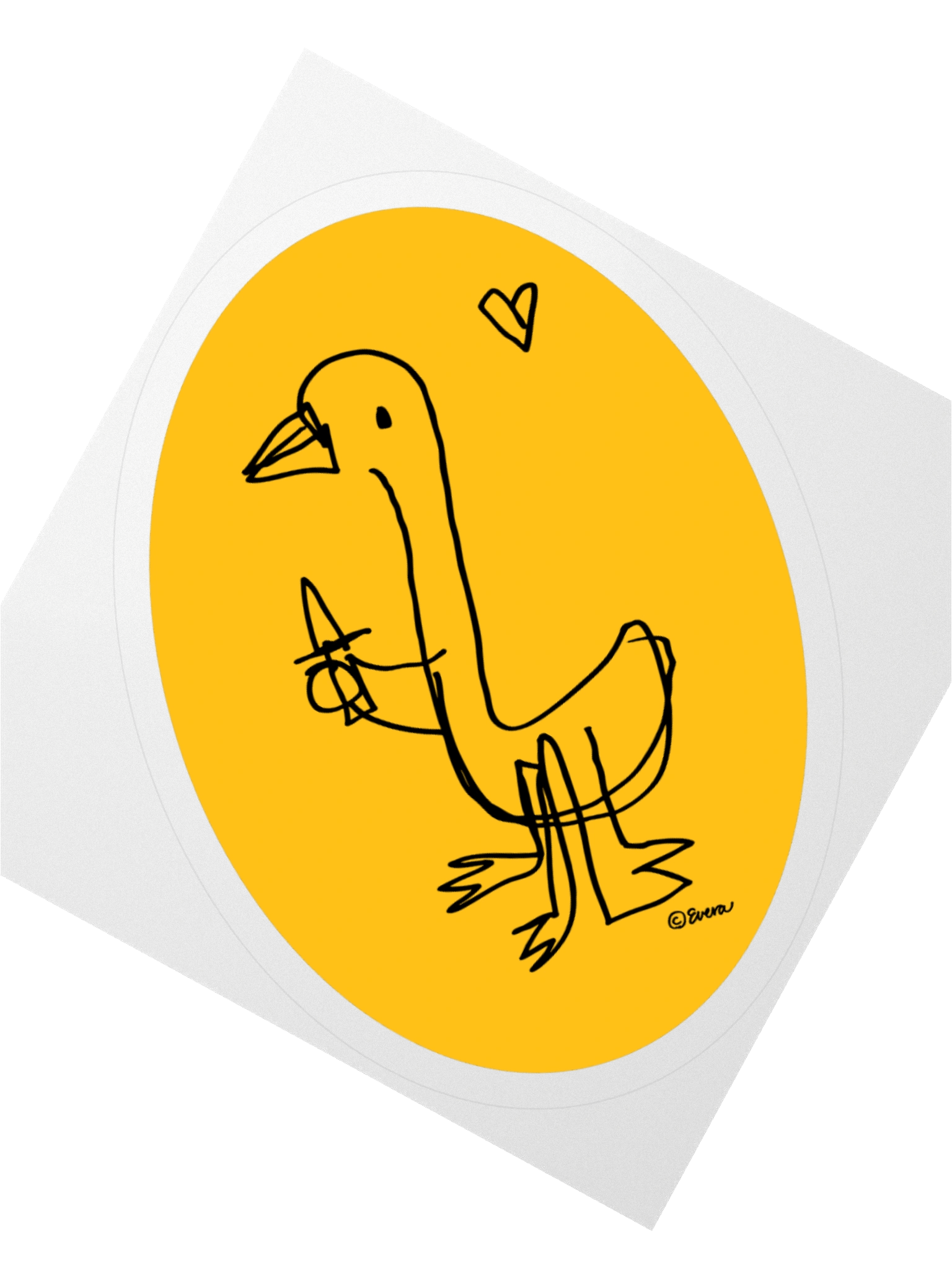 Murder Goose Sticker - Yellow product image (2)