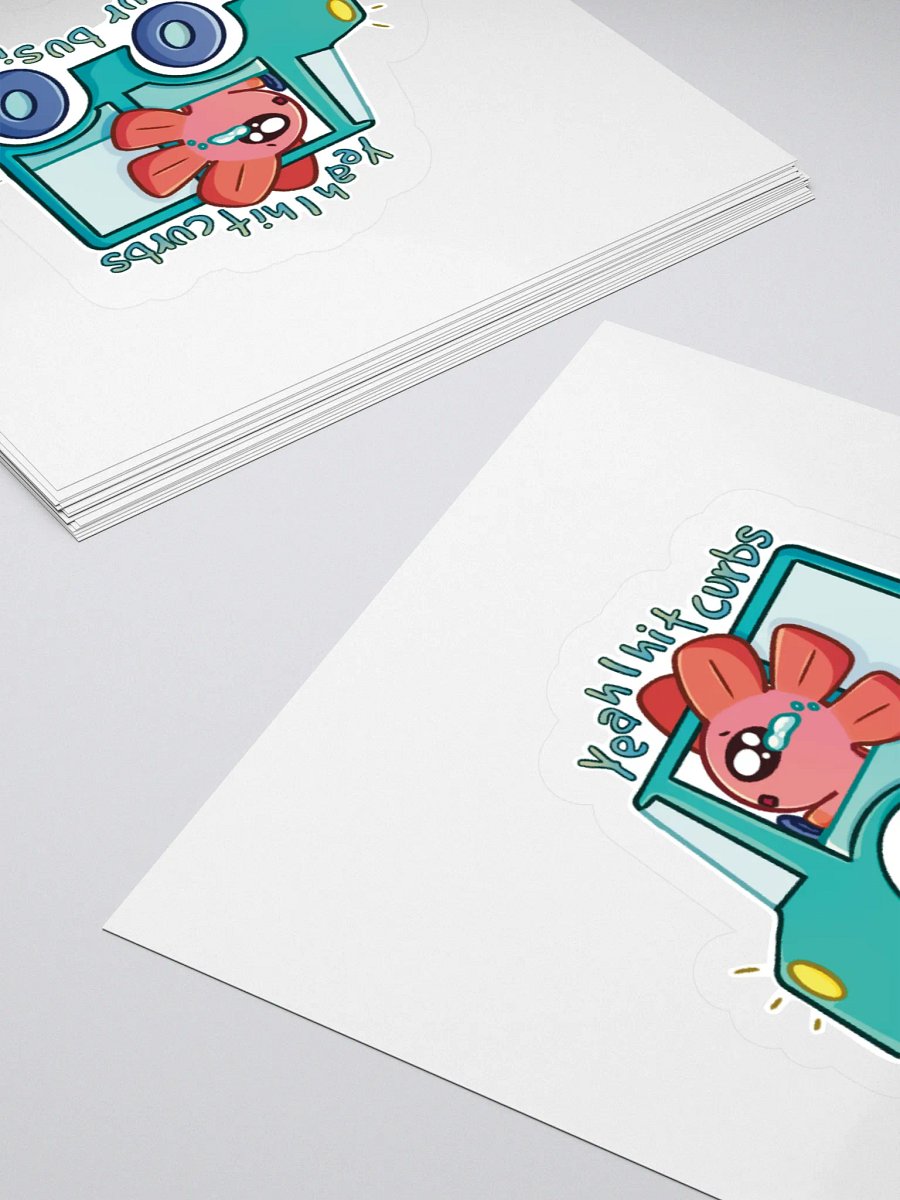 Yeah I Hit Curbs Spud Sticker product image (10)