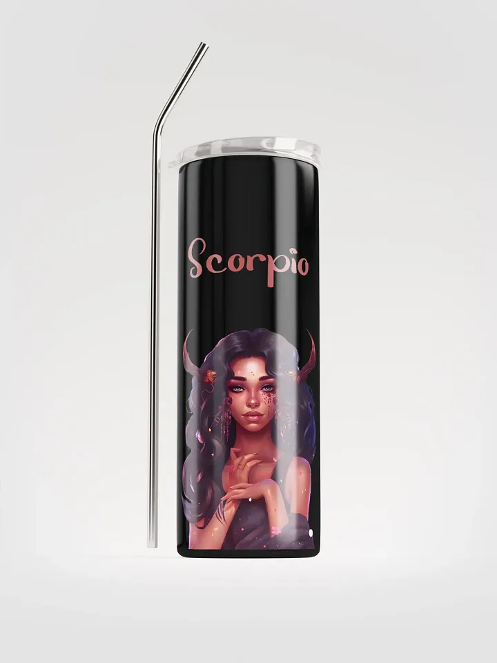 Embrace Scorpio Vibes with our Scorpio Girl Stainless Steel Tumbler | Eco-Friendly Chic product image (1)