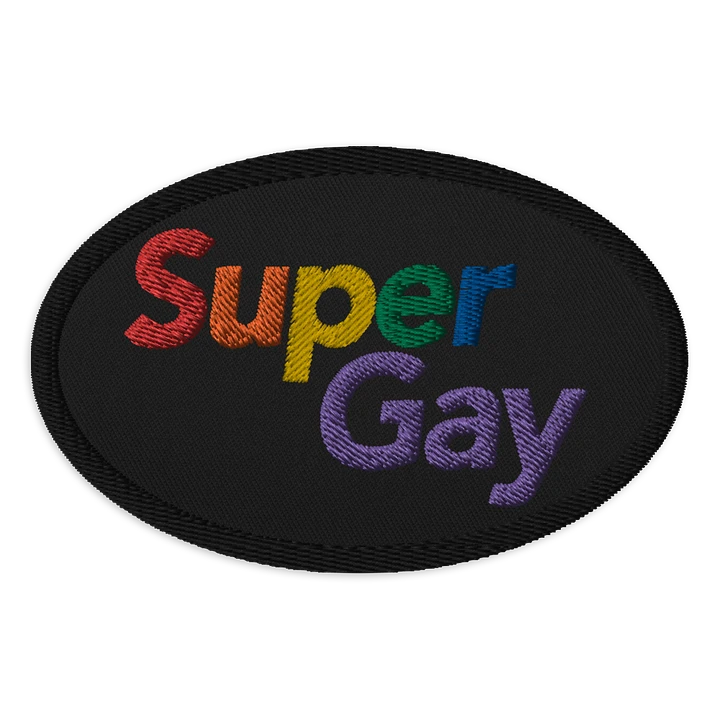 Super Gay Patch Oval product image (1)