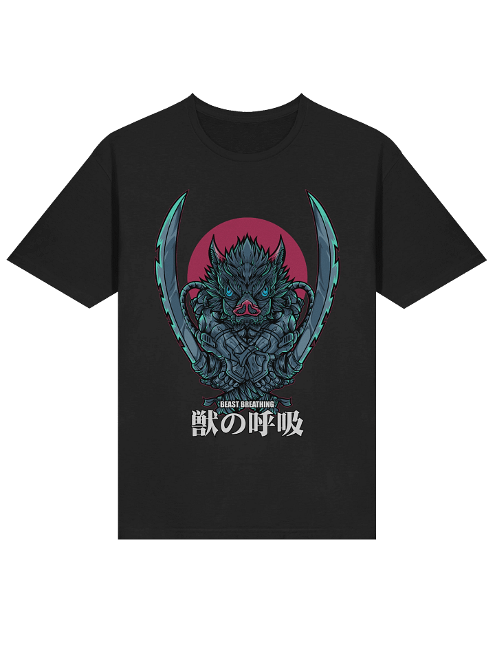 Demon Slayer – Inosuke Hashibira – Beast Breathing Crest – Gildan Softstyle T-Shirt product image (2)