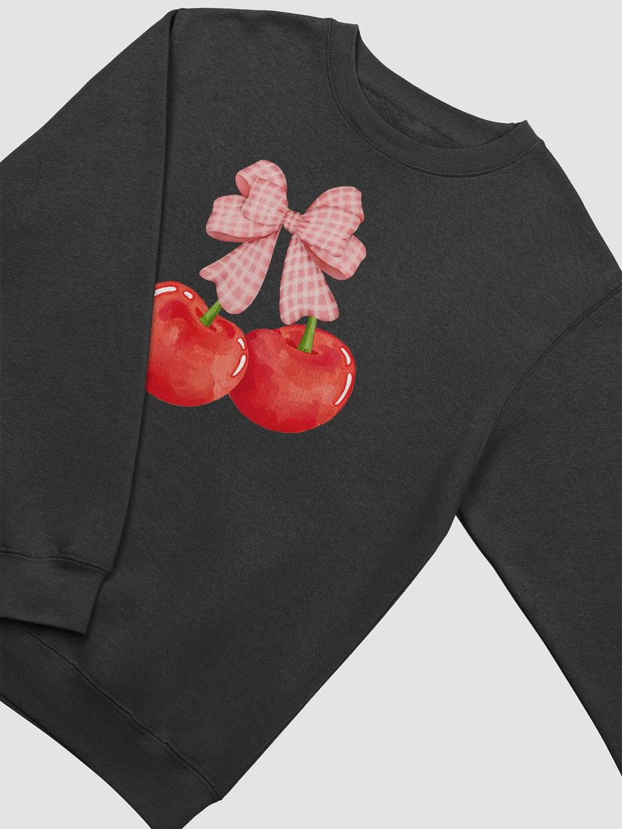 Gingham Bow and Cherries Long Sleeve Unisex Sweatshirt product image (18)