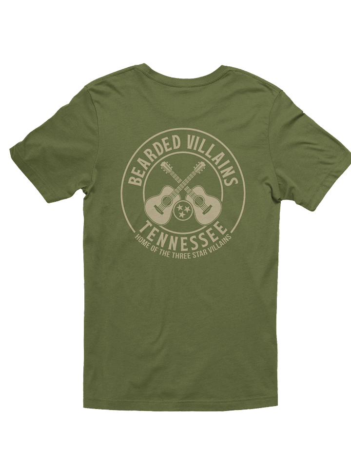 BIG-n-TALL | TSV Bearded Villains Tennessee “Tactical Grit Alternate” T-Shirt | Desert Tan Logo on Olive or Combat Black | Rugged Brotherhood Strength & Everyday Utility product image (11)