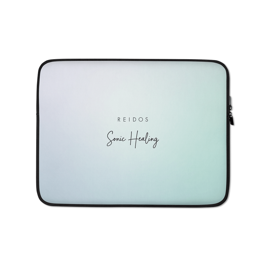 Whiteout Minimal | REIDOS Sonic Healing Laptop Sleeve product image (1)