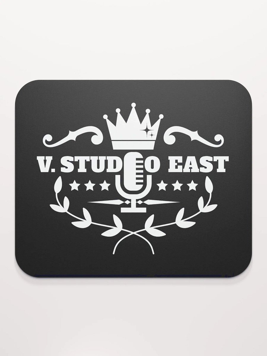 Black mousepad with white logo (small) product image (2)