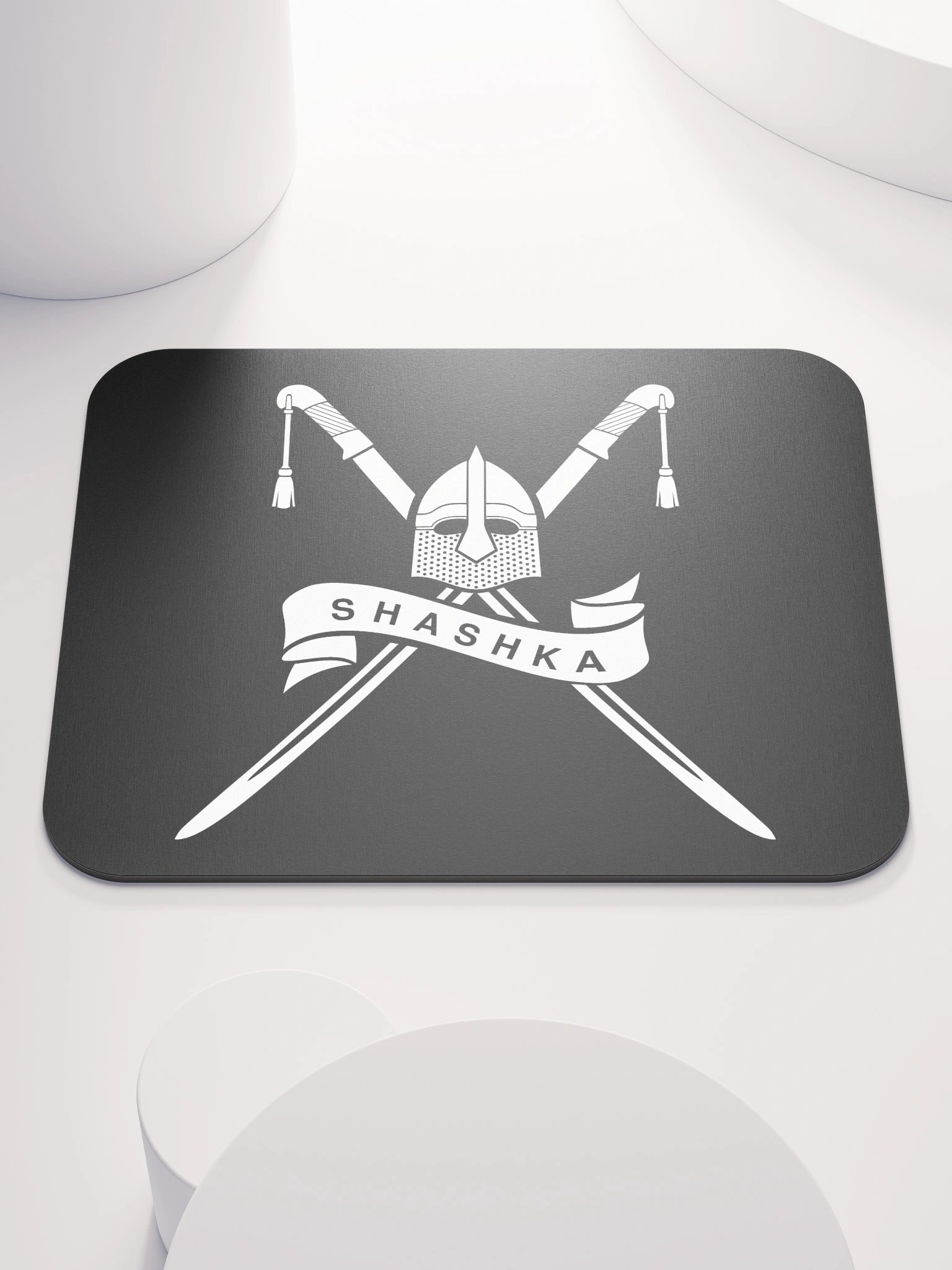White Shashka Mouse Pad product image (1)