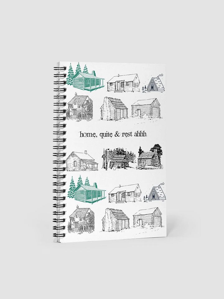 Moonlit Village Dreams Spiral Notebook product image (1)