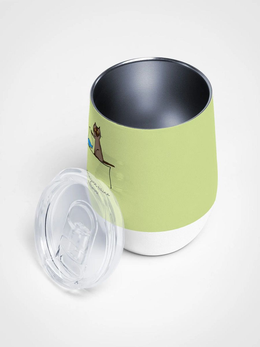 Feline Curious Wine Tumbler product image (3)