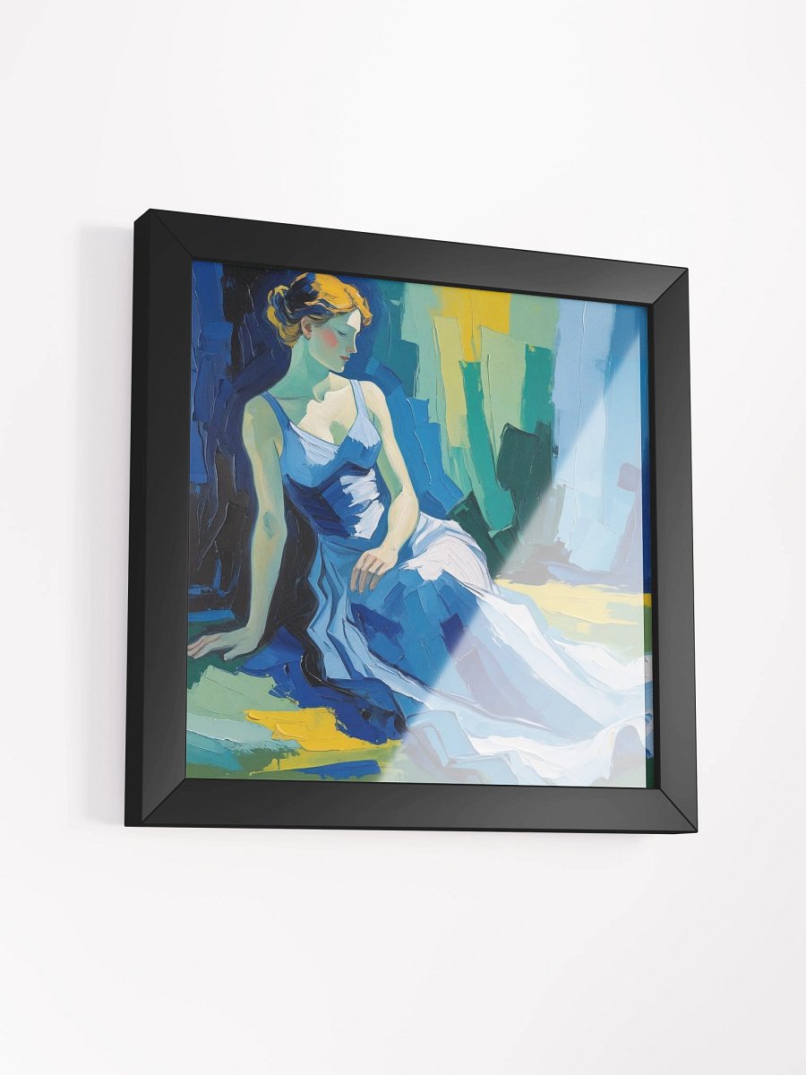 Serene Blue Dress Framed Poster product image (11)