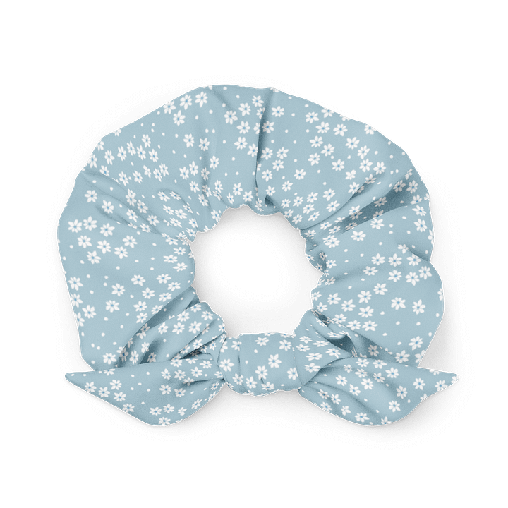 Baby Blue Daisy Scrunchie product image (1)