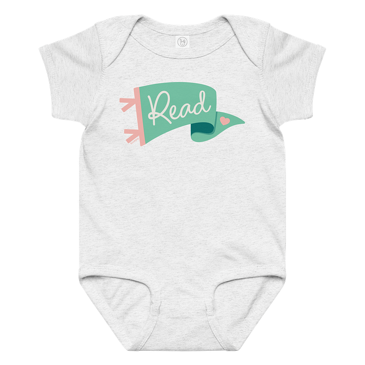 Go Team...Read! Mint Pennant Onesie product image (1)