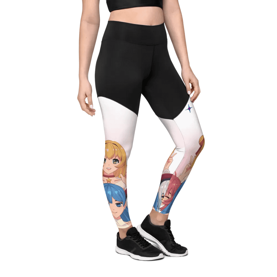 Starry Anime Squad Compression Leggings product image (9)