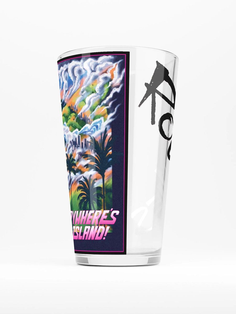 Everywhere's An Island Pint Glass product image (1)
