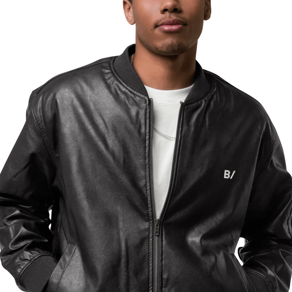 B/ Falsch Leather Bomber Jacket product image (8)