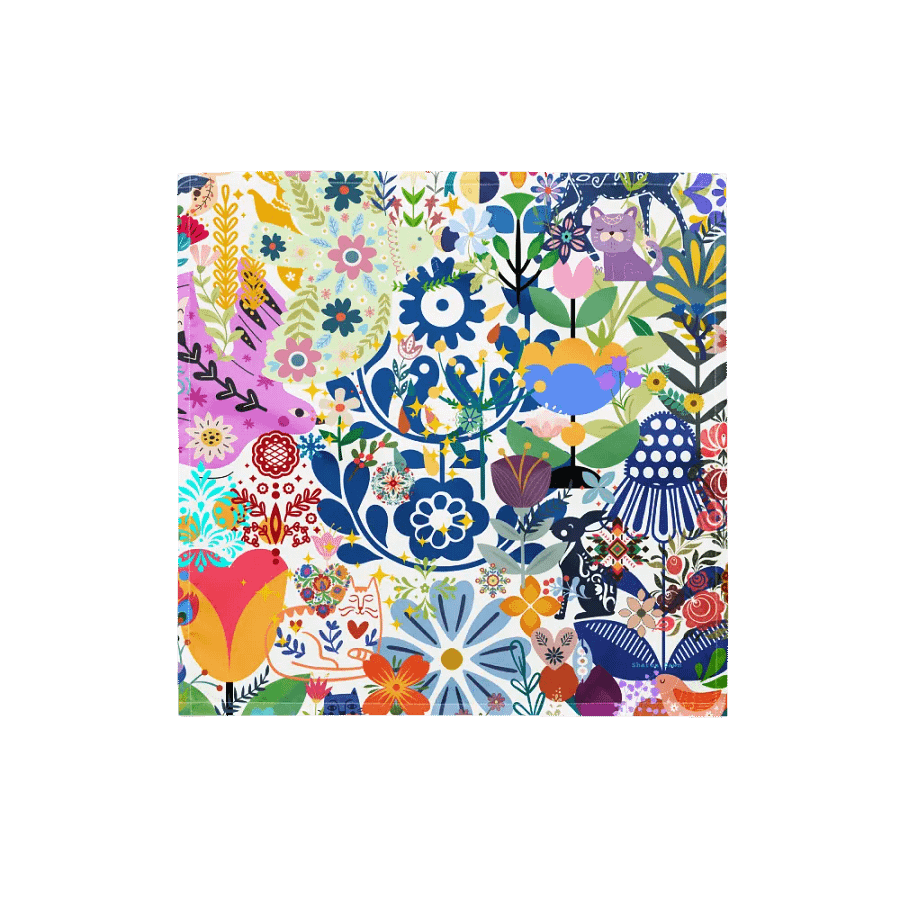 Whimsical Garden Mosaic Bandana product image (3)