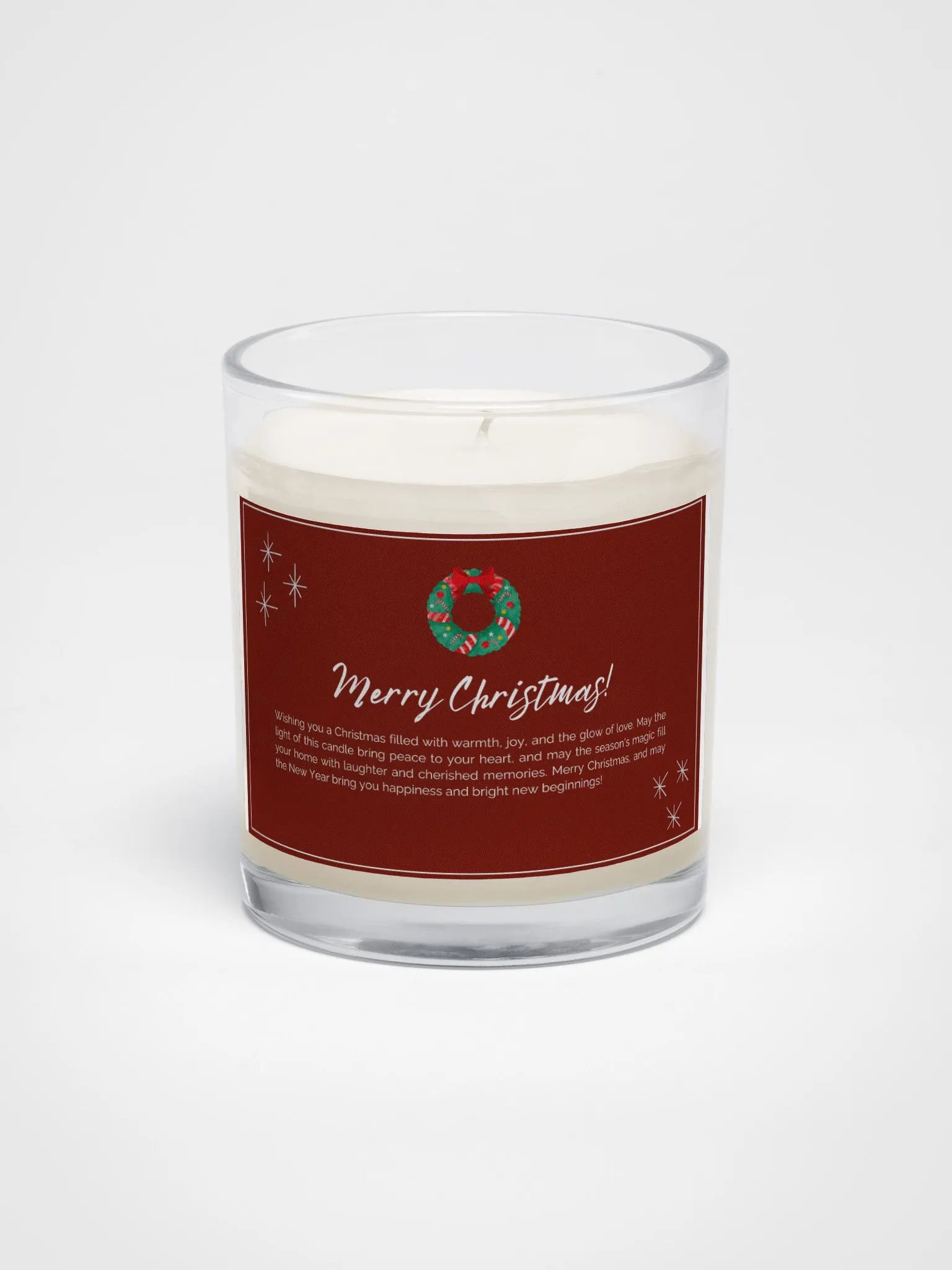 Merry Christmas Soy Wax Candle product image (1)